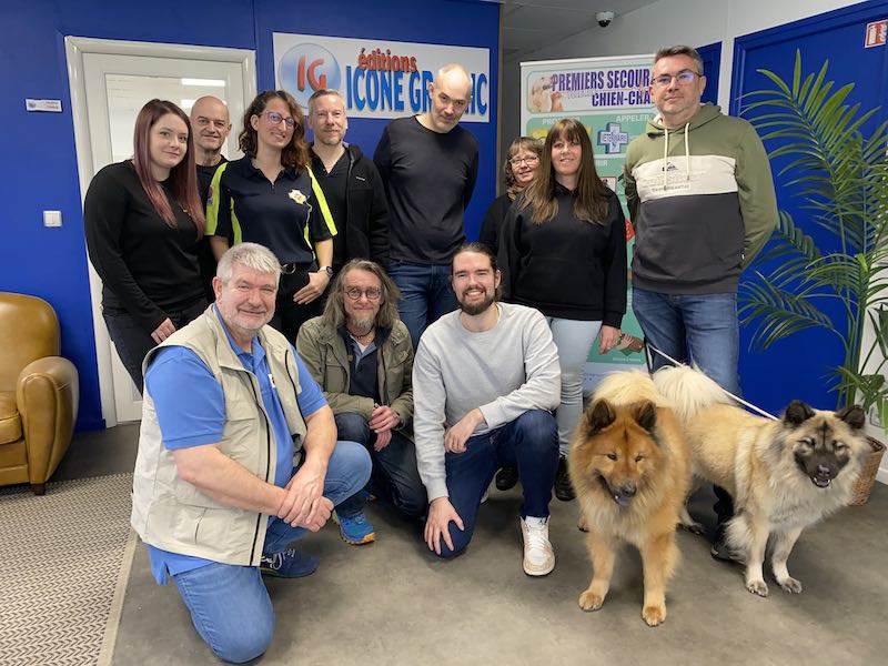 Bertrand beuns en formation de formateur en premiers secours canins félins